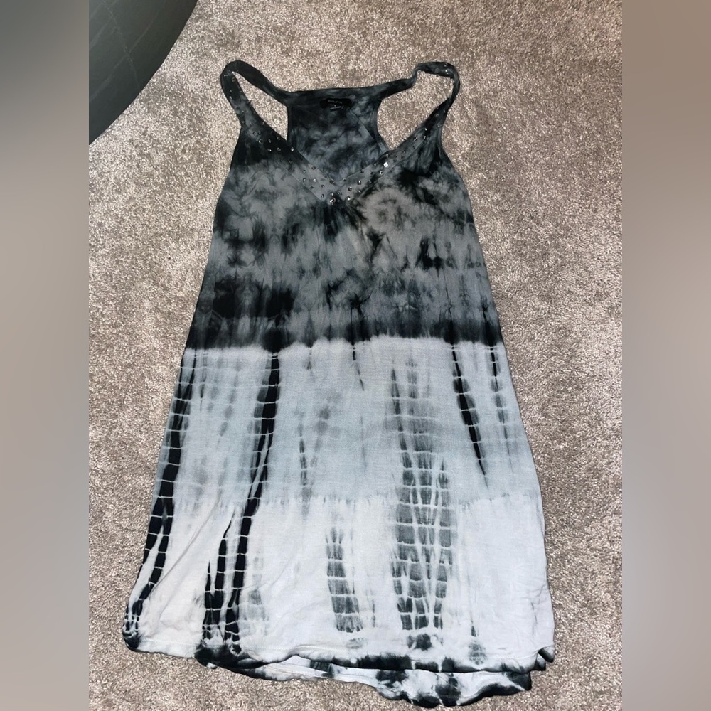 Tie die flow dress